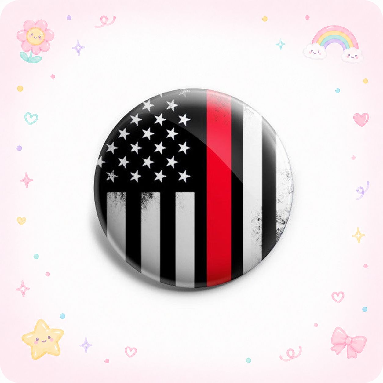 Awesome Thin Red Line Badge of Courage Topper - - Topperswap