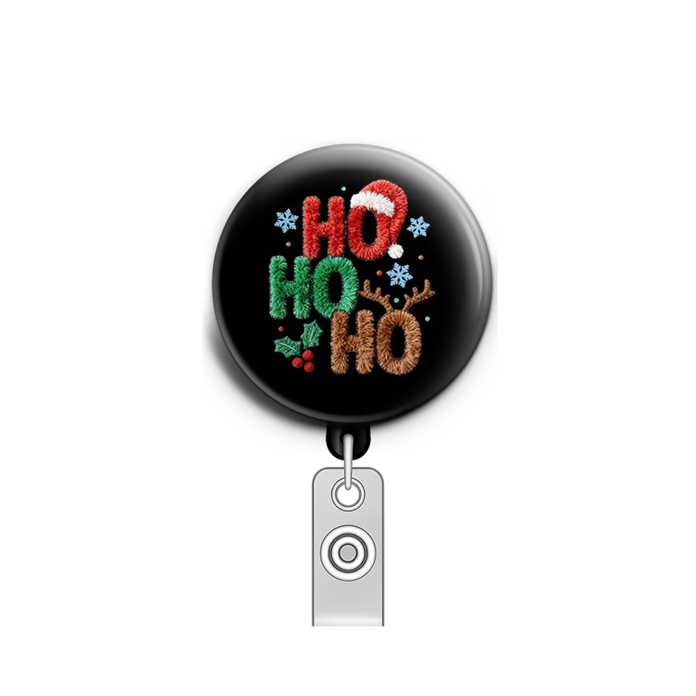 Holiday Spirit Swapfinity Retractable ID Badge Reel - - Topperswap