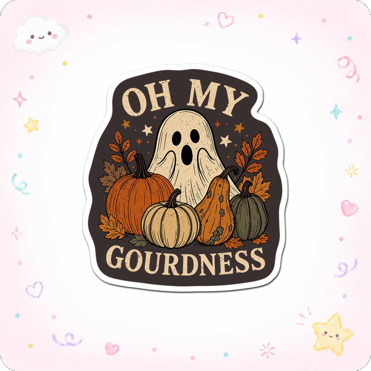 Gourd-geous Ghost Guru Sticker - - Topperswap