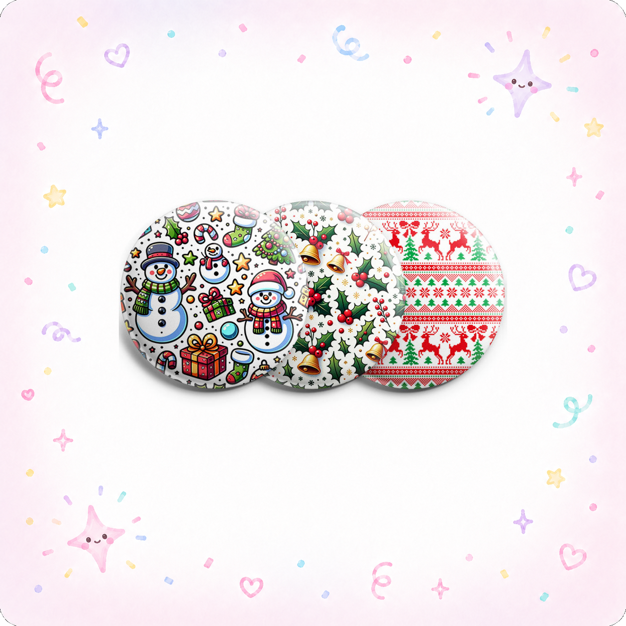 Patterned Festivities Topper 3-Pack (Save 5%) - - Topperswap