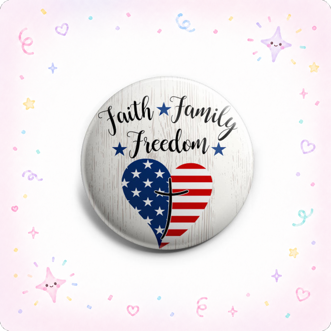 Faith Family Freedom Topper - - Topperswap