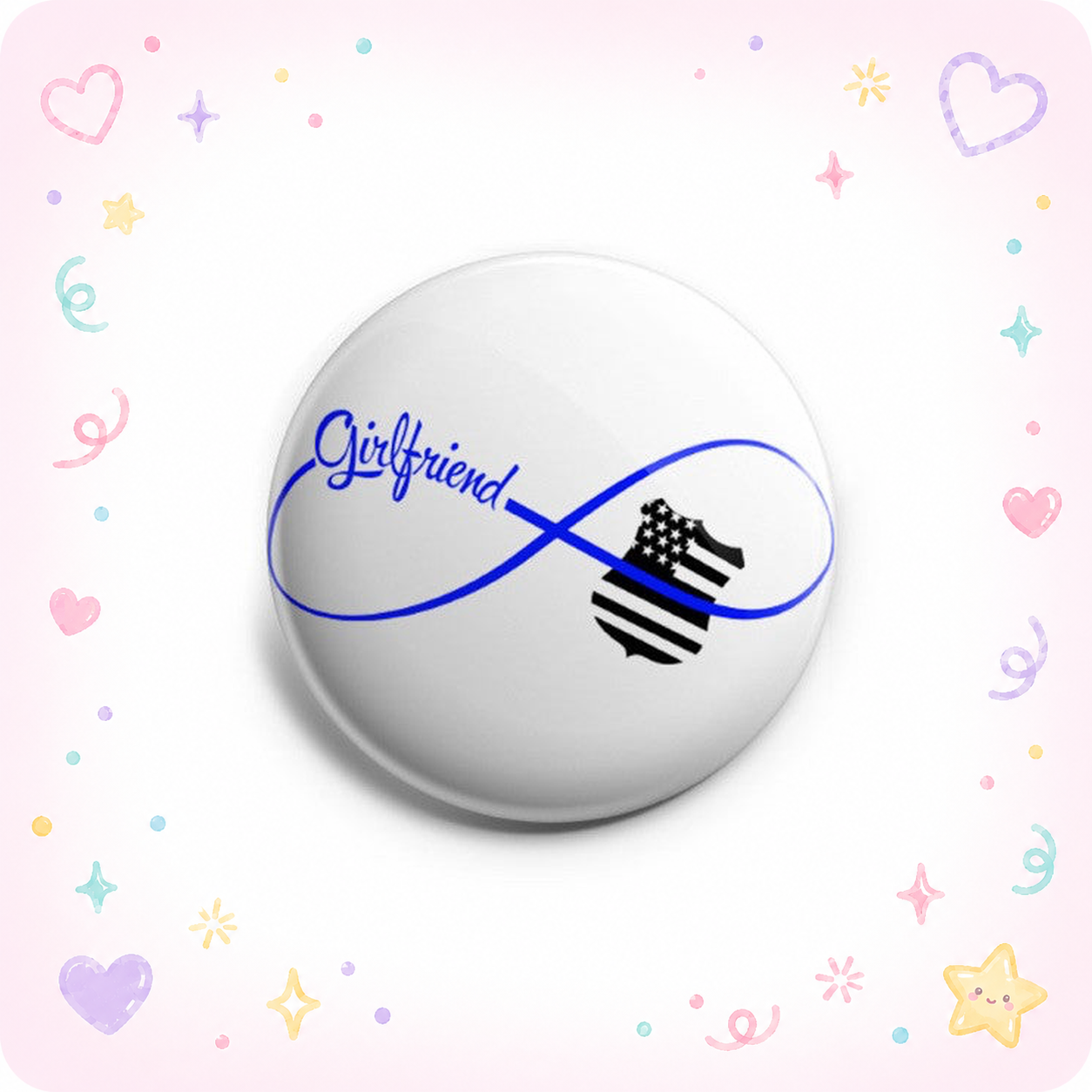 Infinity Thin Blue Line Girlfriend Topper - - Topperswap