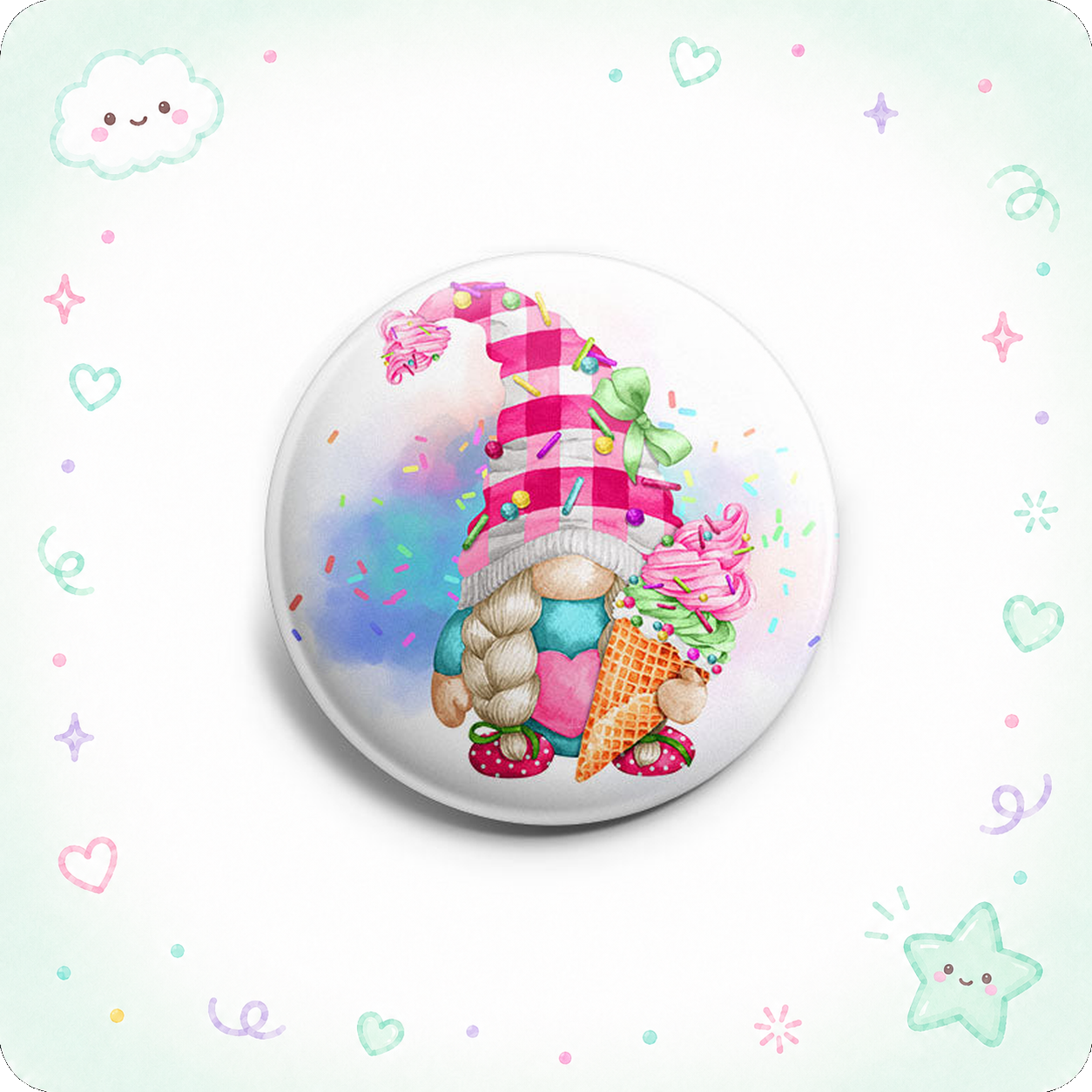 Gnome with a Cone Topper - - Topperswap