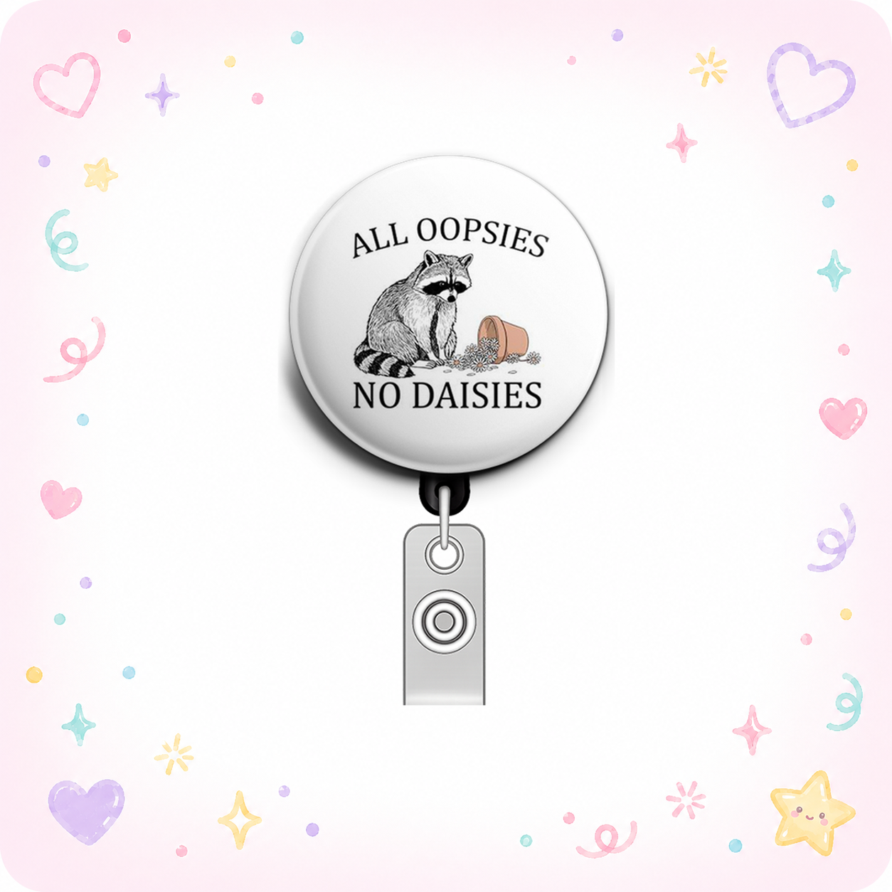 Oopsie Expert Swapfinity Retractable ID Badge Reel - - Topperswap