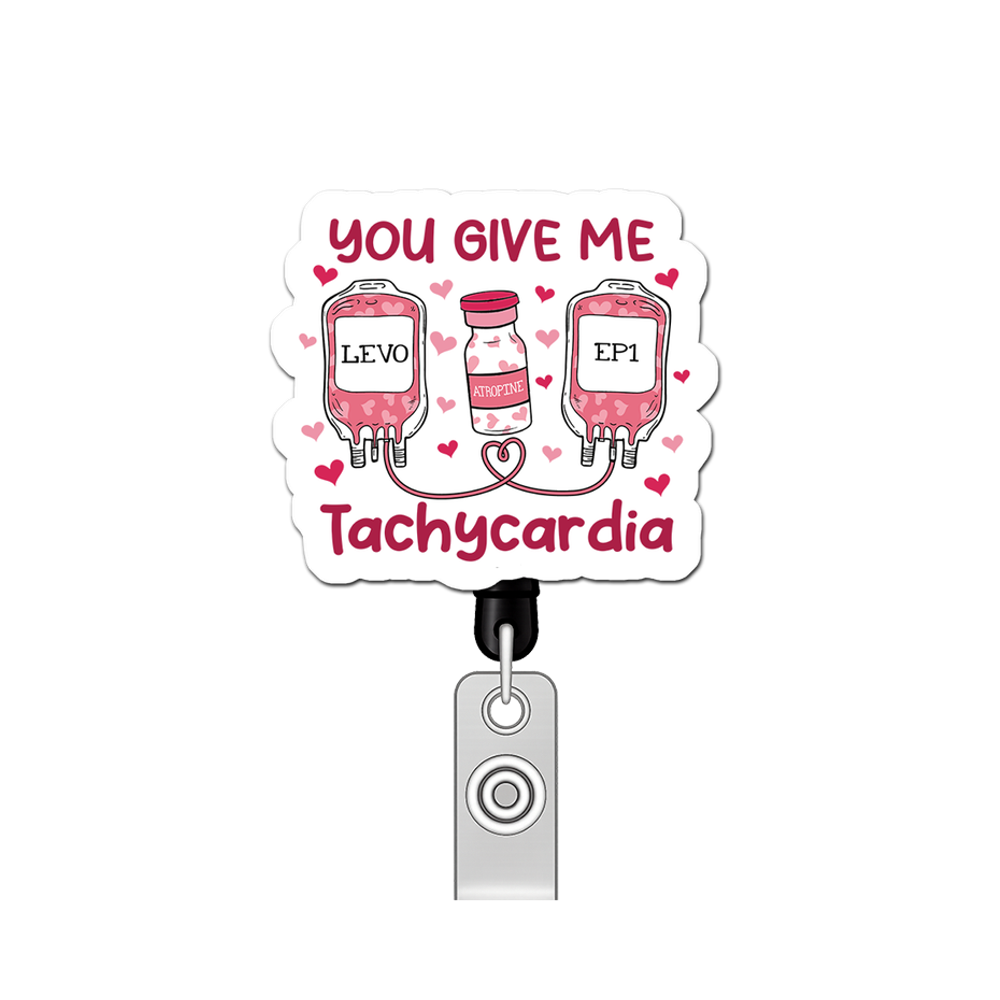 Heartbeat Hero Mode Pop Topper Swapfinity Retractable ID Badge Reel - - Topperswap