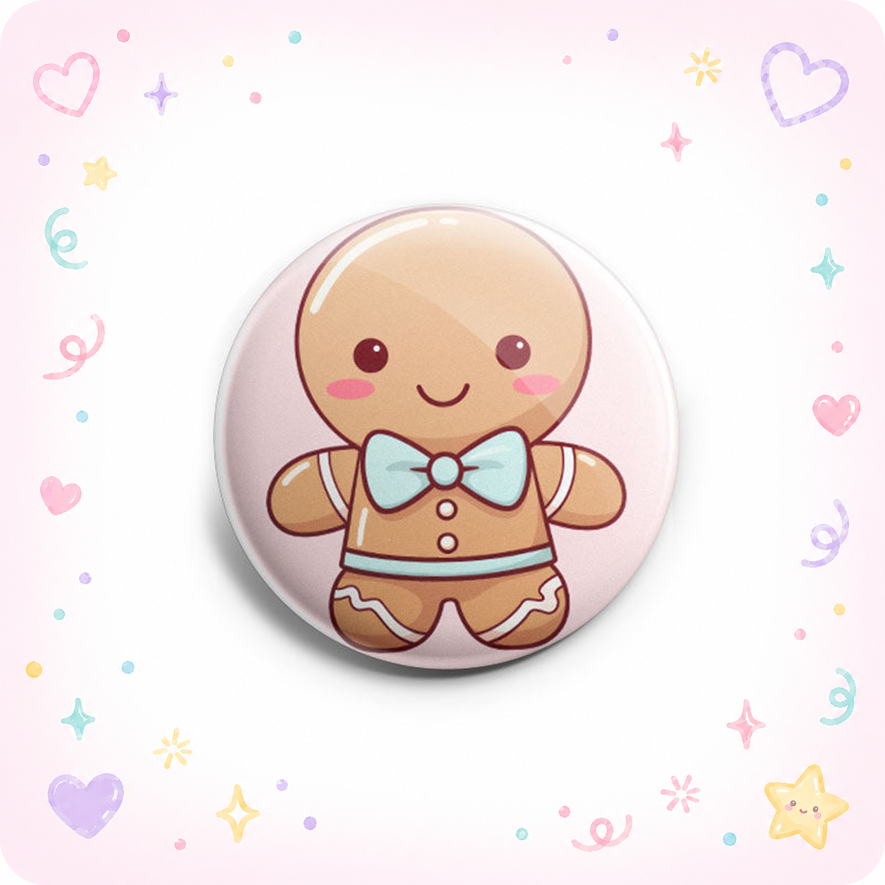 Kawaii Gingerbread Sparkle Topper - - Topperswap