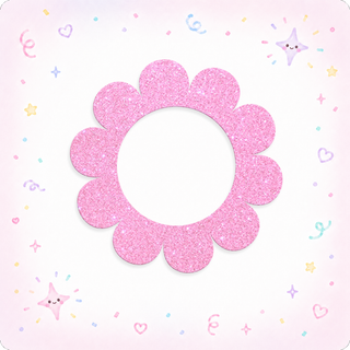 Sparkly Pink Flower Swapfinity Swapper Frame