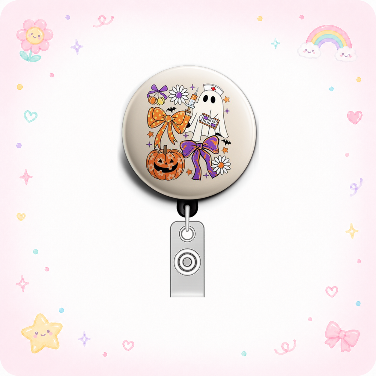 Spooky Shift Swapfinity Retractable ID Badge Reel - - Topperswap