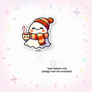 Cozy Ghost Pop Topper