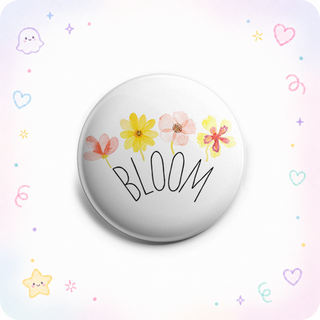 Bloom Watercolor Flowers Topper