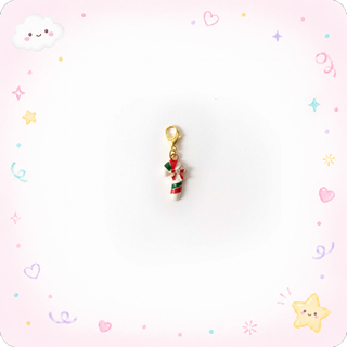 Whimsical Candy Cane Badge Reel Add-on