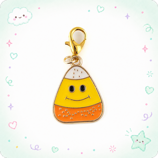 Smiley Candy Corn Charm Charm Swapfinity Badge Reel Add-on