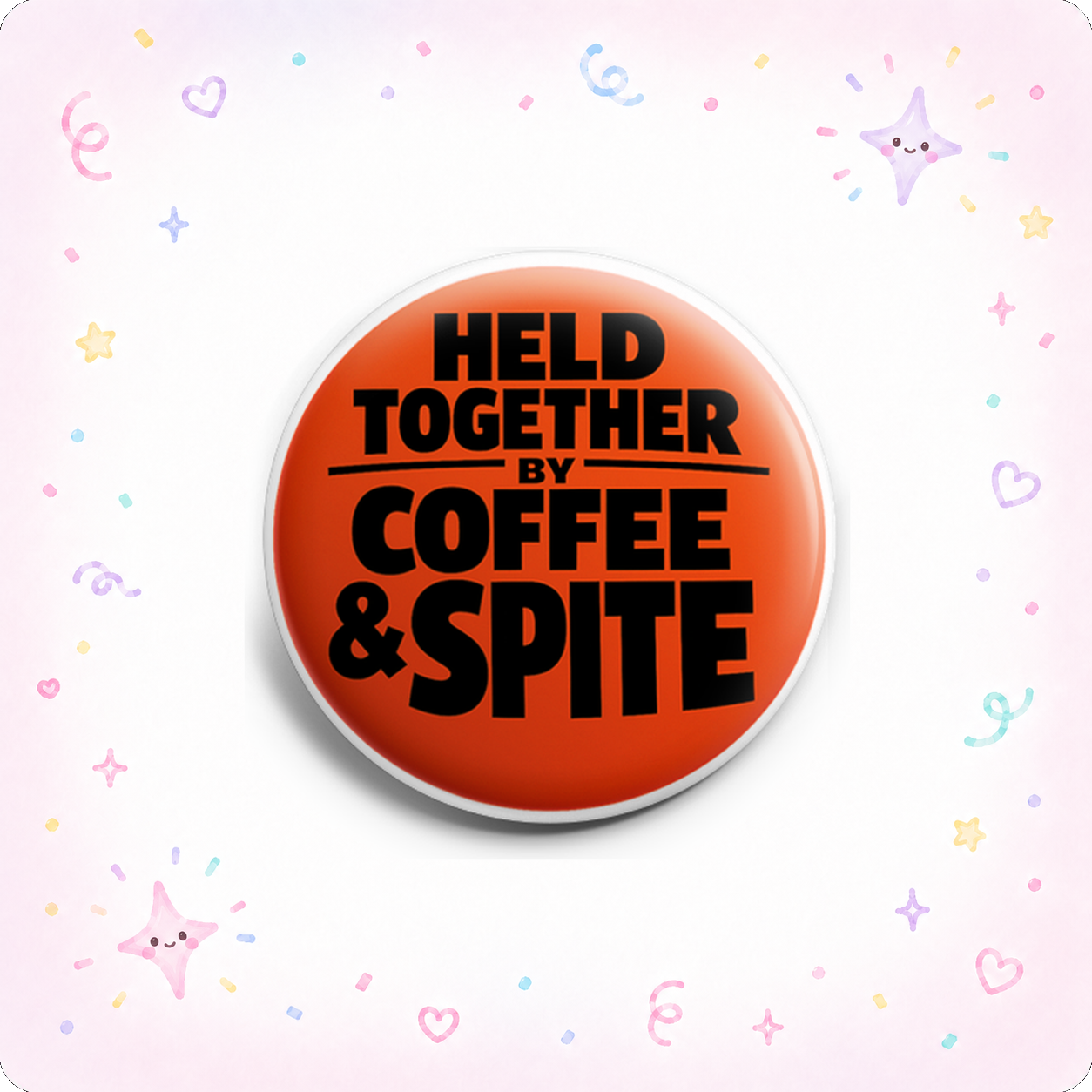 Held Together By Coffee and Spite Topper - - Topperswap