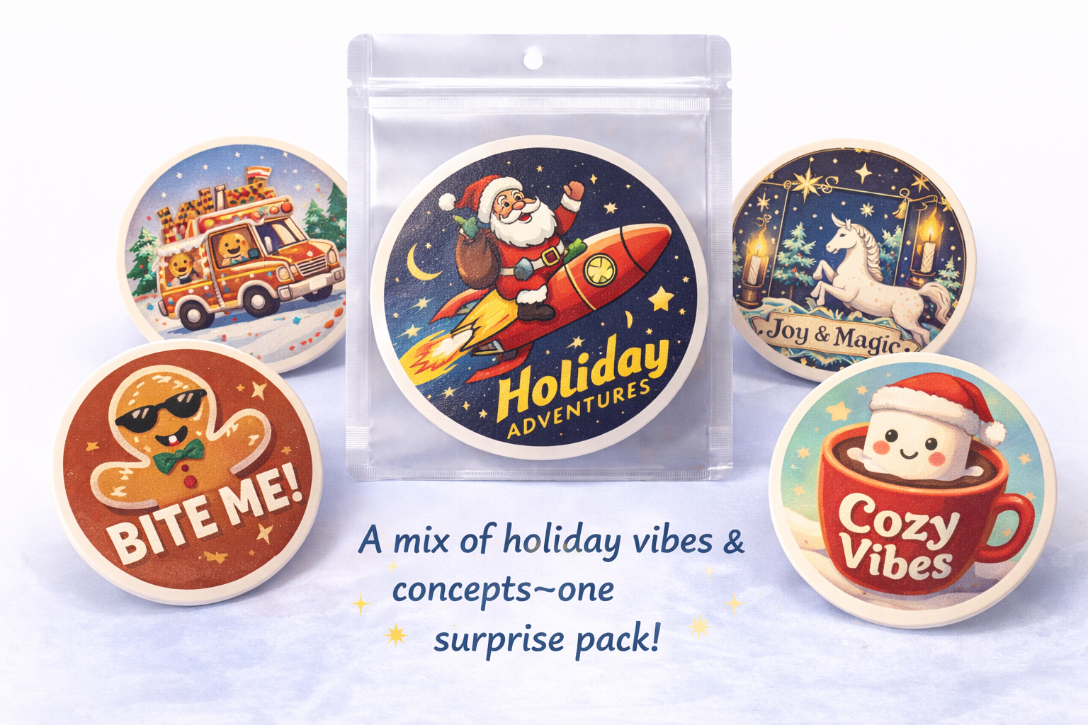 Surprise Spark Pack - 5 Designs - - Topperswap