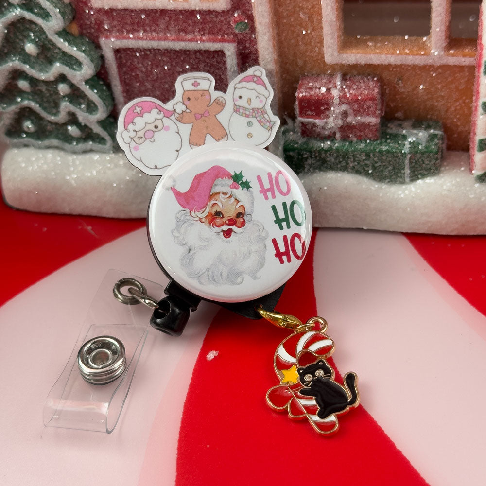 Candy Cane Kitty Charm Swapfinity Badge Reel Add-on -  - Topperswap