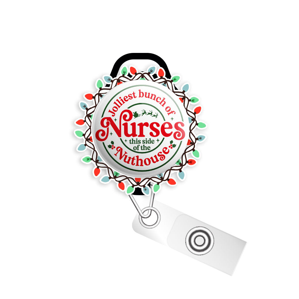 Jolliest Nurses Swapfinity Retractable ID Badge Reel Bundle - Slide Clip / Black / Classic Shine - Topperswap