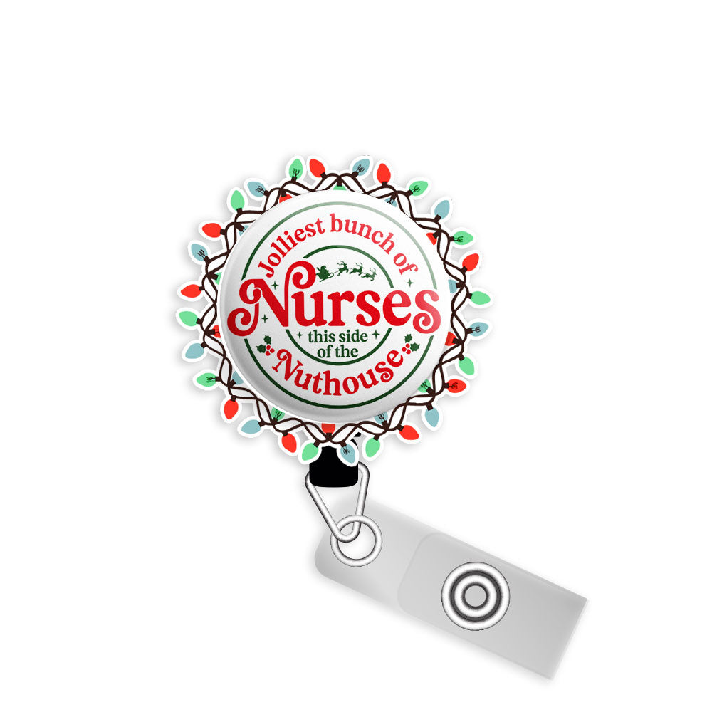 Jolliest Nurses Swapfinity Retractable ID Badge Reel Bundle - Alligator Clip / Black / Classic Shine - Topperswap