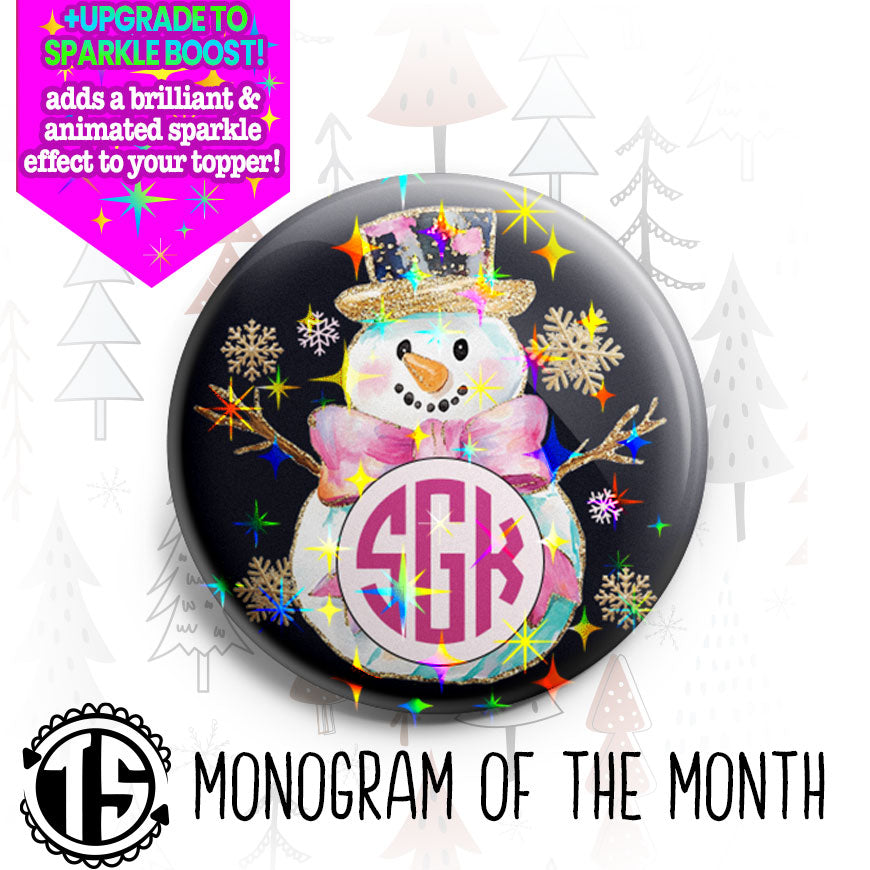 Monogram Topper of the Month - Make It Sparkle! - Topperswap