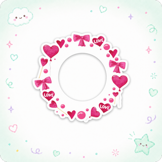 Love Bows & Hearts Swapfinity Swapper Frame