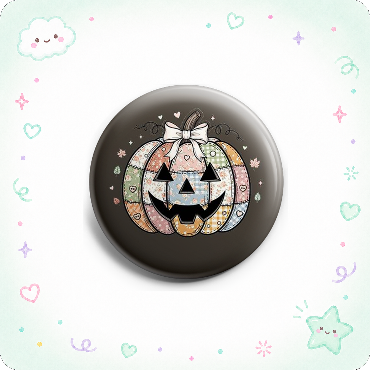 Patchwork Pumpkin Topper - - Topperswap