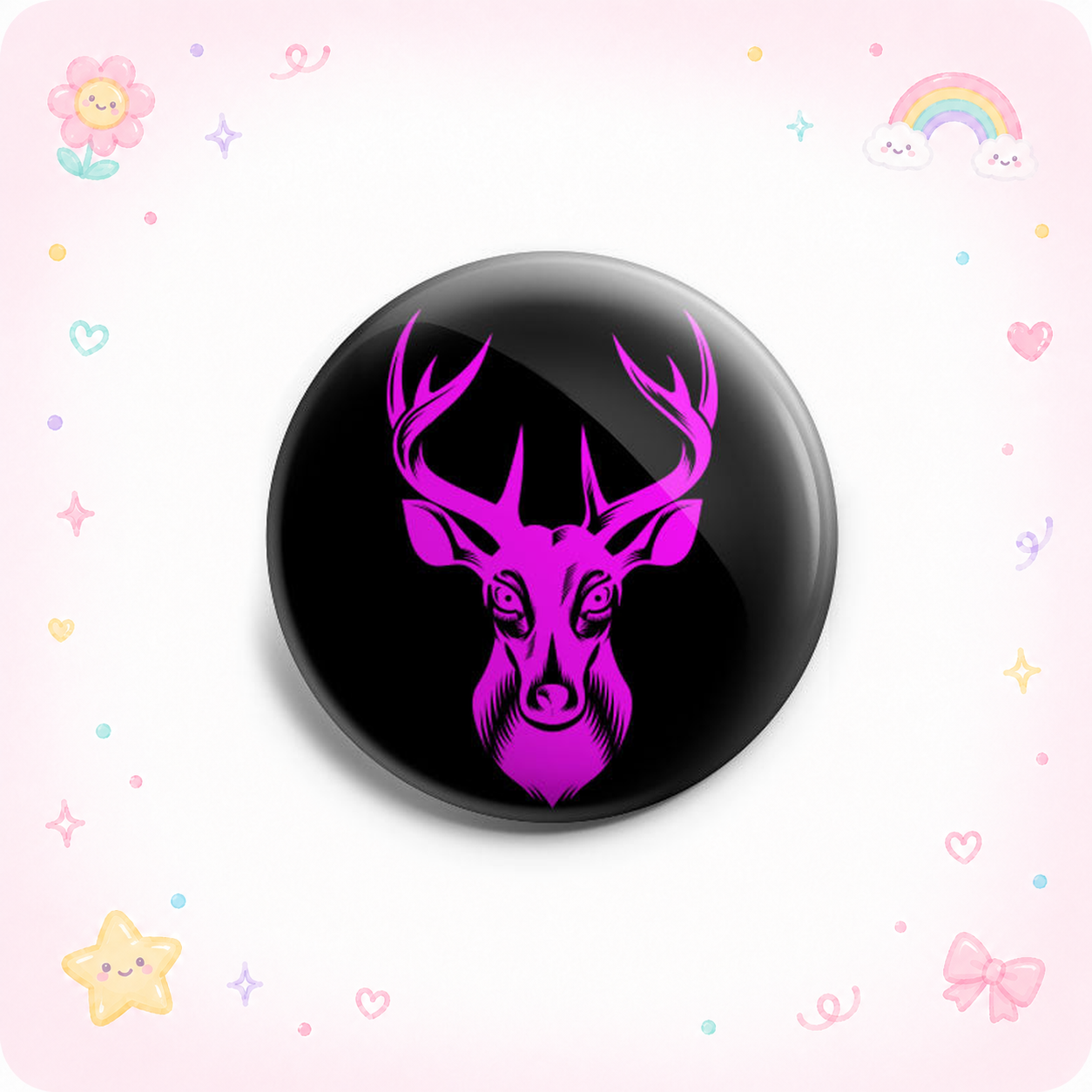 Hot Pink Deer Topper - - Topperswap