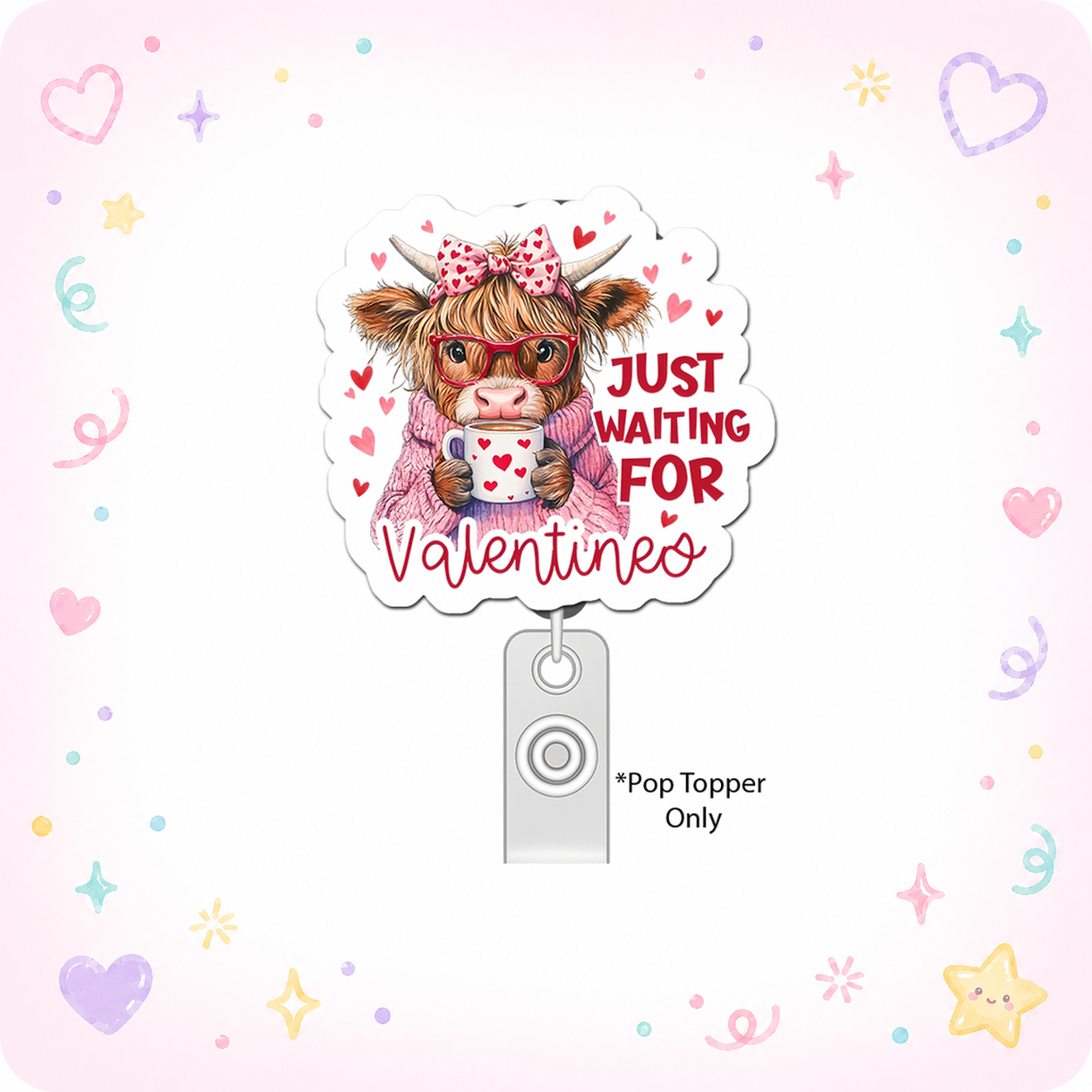 Valentine's Visionary Vibes Pop Topper - - Topperswap