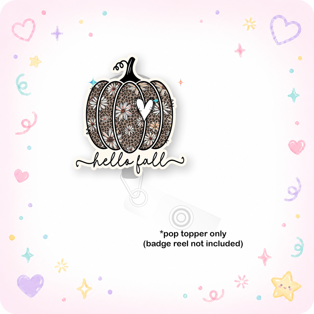 Leopard Pumpkin Pop Topper - - Topperswap