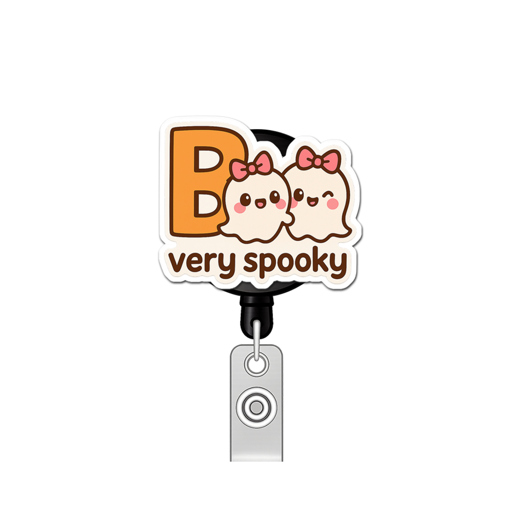 Boo-tiful Day Warrior Pop Topper Swapfinity Retractable ID Badge Reel - - Topperswap
