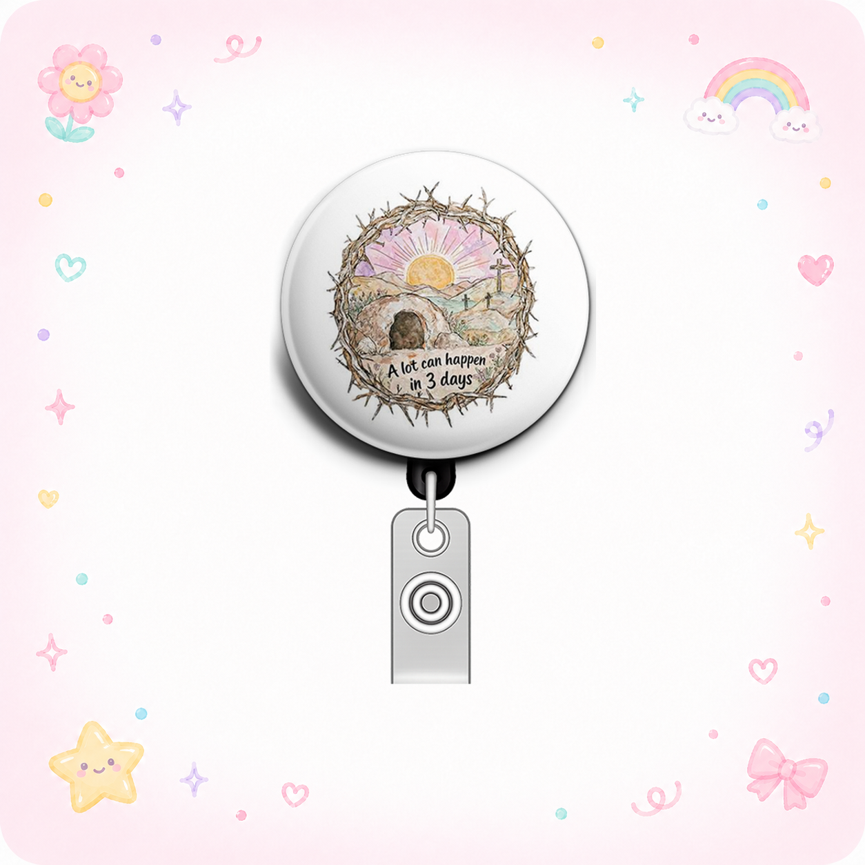 Resurrection Swapfinity Retractable ID Badge Reel - - Topperswap