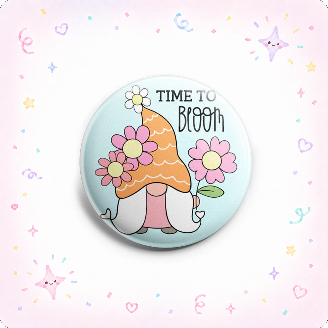 Time to Bloom Gnome Topper - - Topperswap