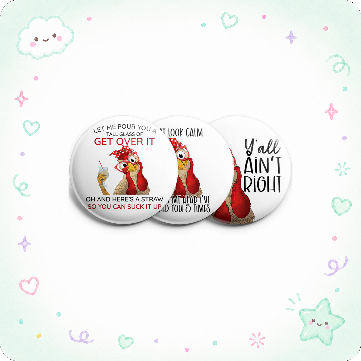 Sassy Chick 3-Pack - - Topperswap