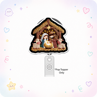 Nativity Scene Sage Pop Topper