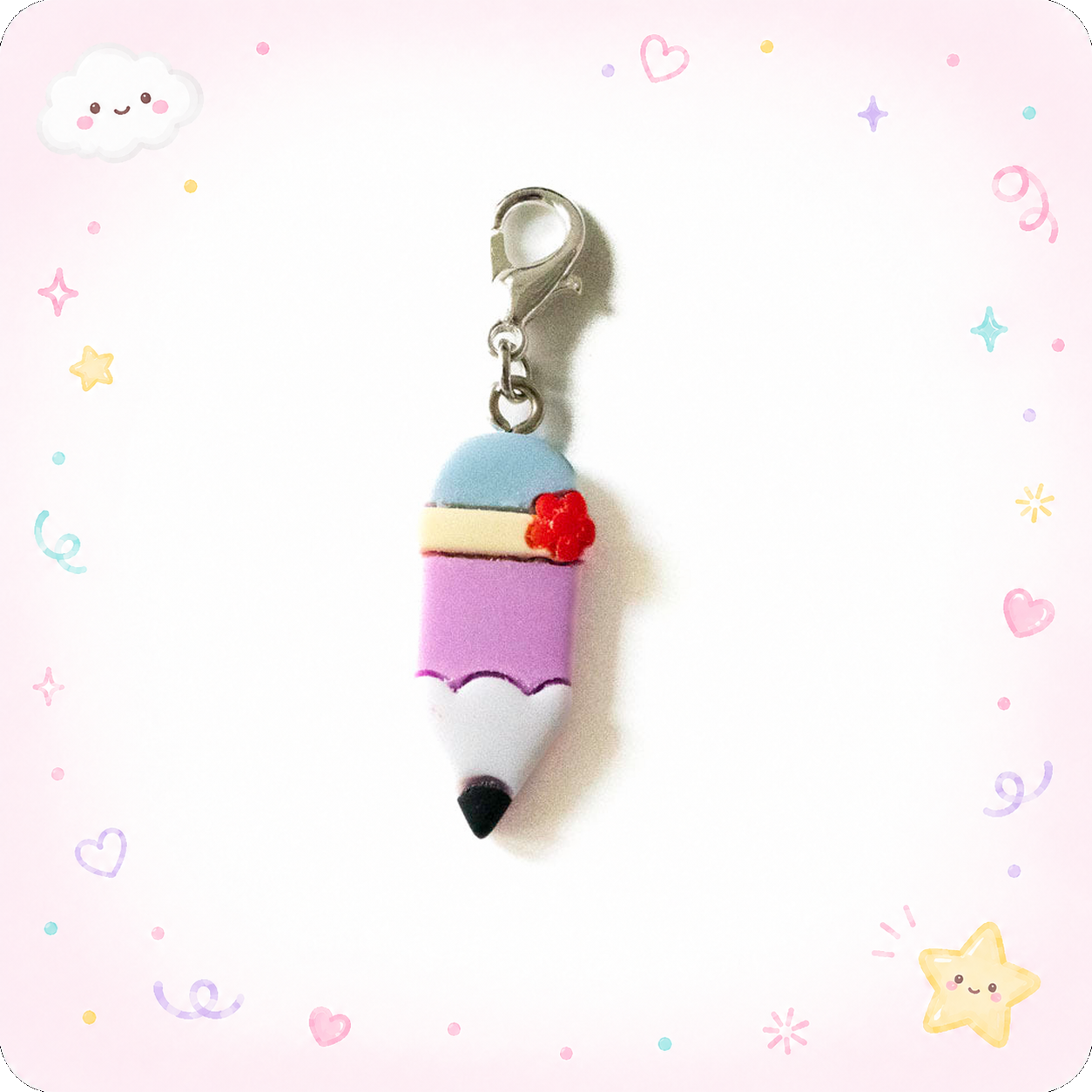 Cute Pencil Teacher Badge Reel Add-on - - Topperswap