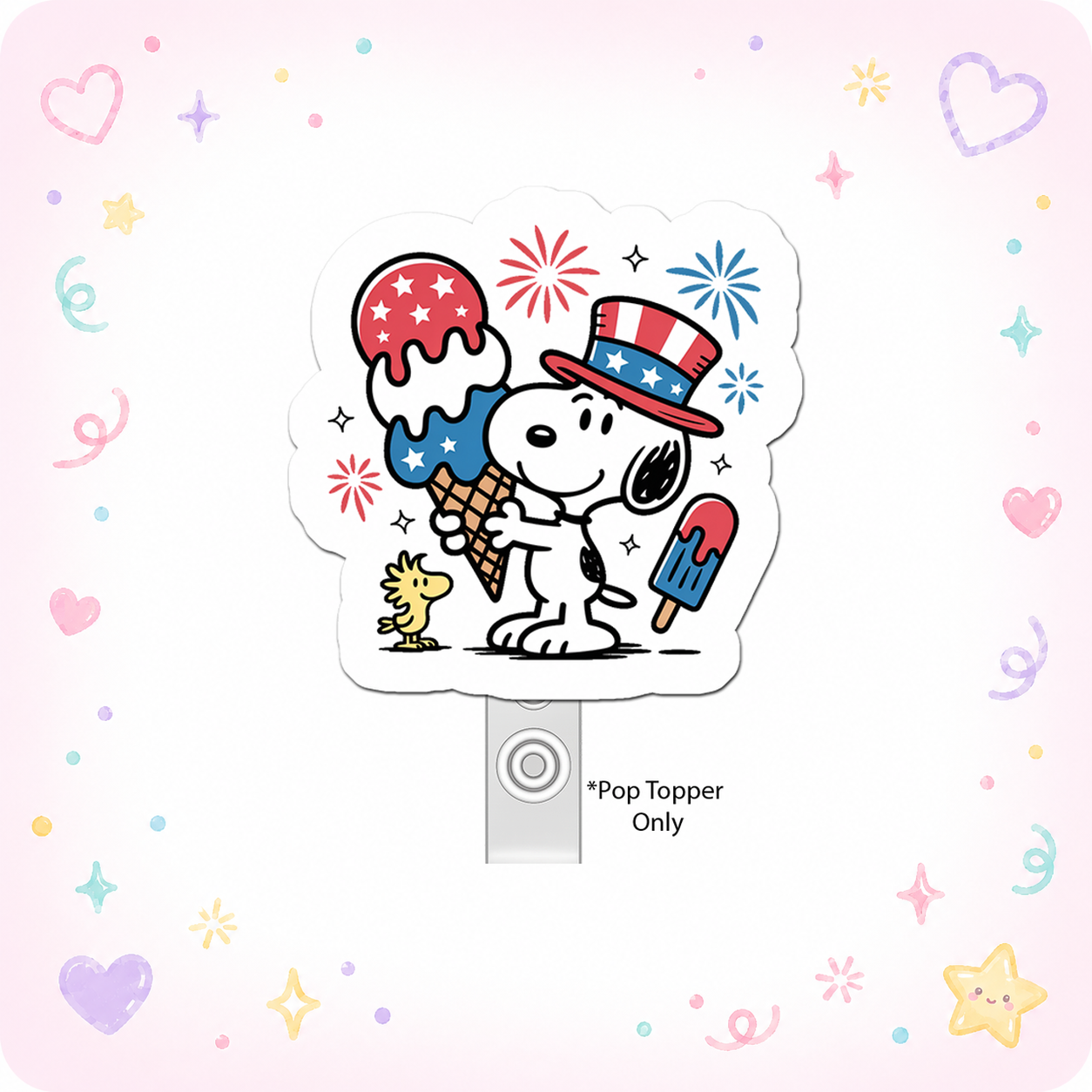 Patriotic Pop Legend Pop Topper - - Topperswap