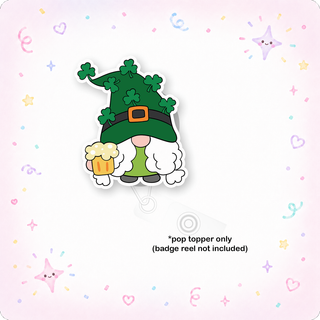 Happy St. Patrick’s Gnome Beer Pop Topper