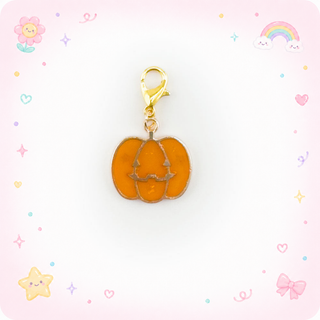 Golden Glow Jack-O-Lantern Charm Swapfinity Badge Reel Add-on