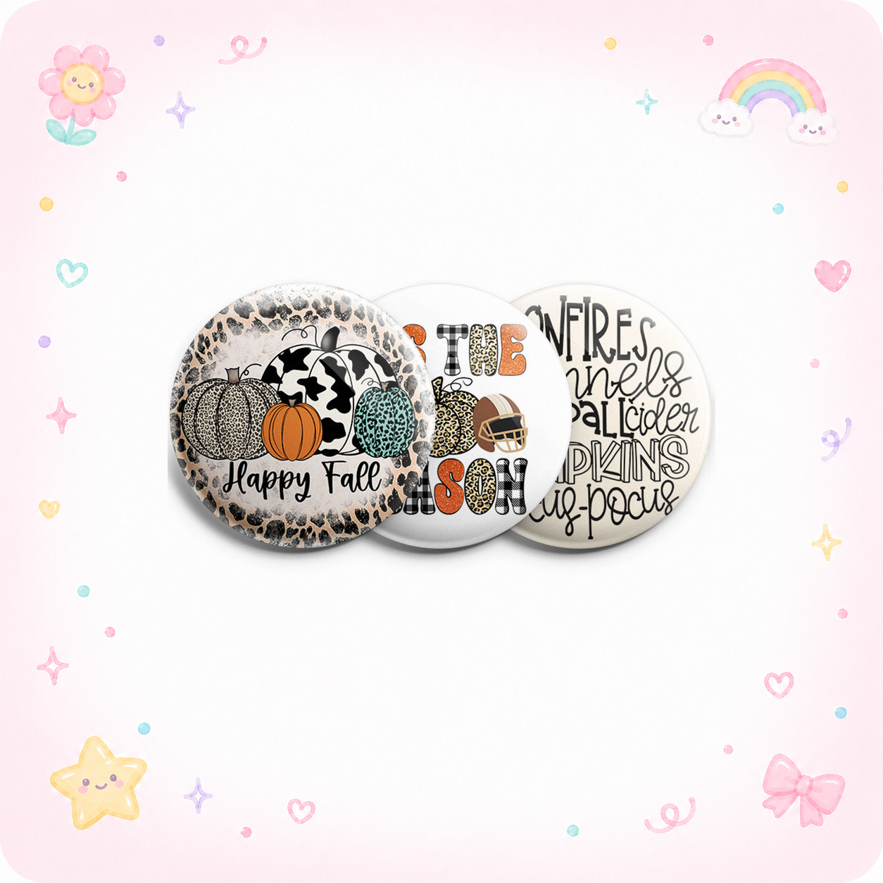 Pumpkin Season Topper 3-Pack (Save 5%) - - Topperswap