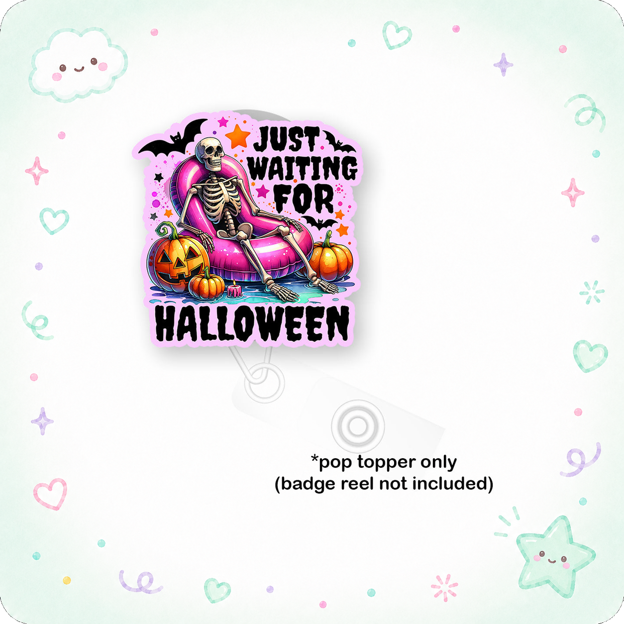 Just Waiting for Halloween Pop Topper - - Topperswap
