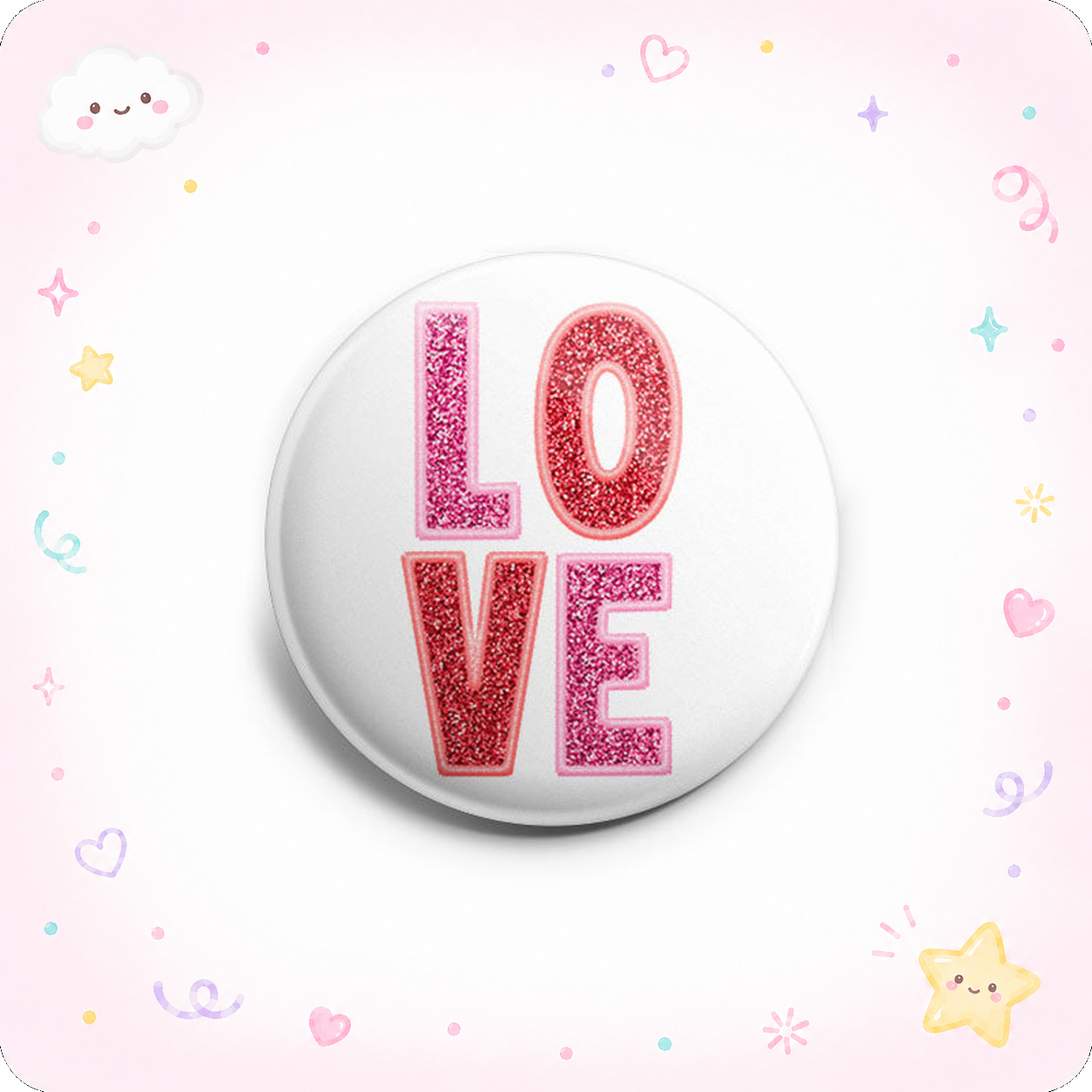 Glittery LOVE Topper - - Topperswap