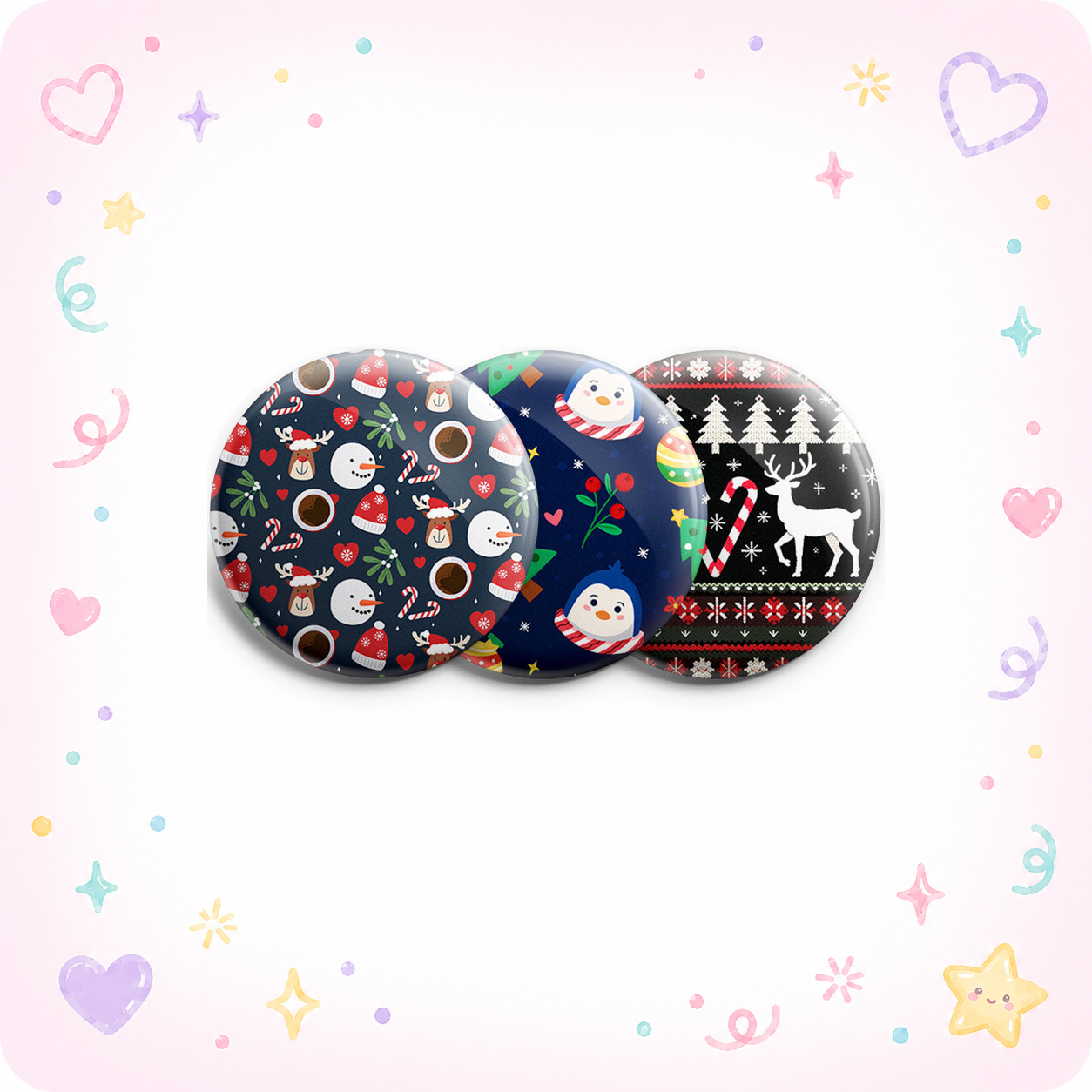 Festive Patterns Galore Topper 3-Pack (Save 5%) - - Topperswap