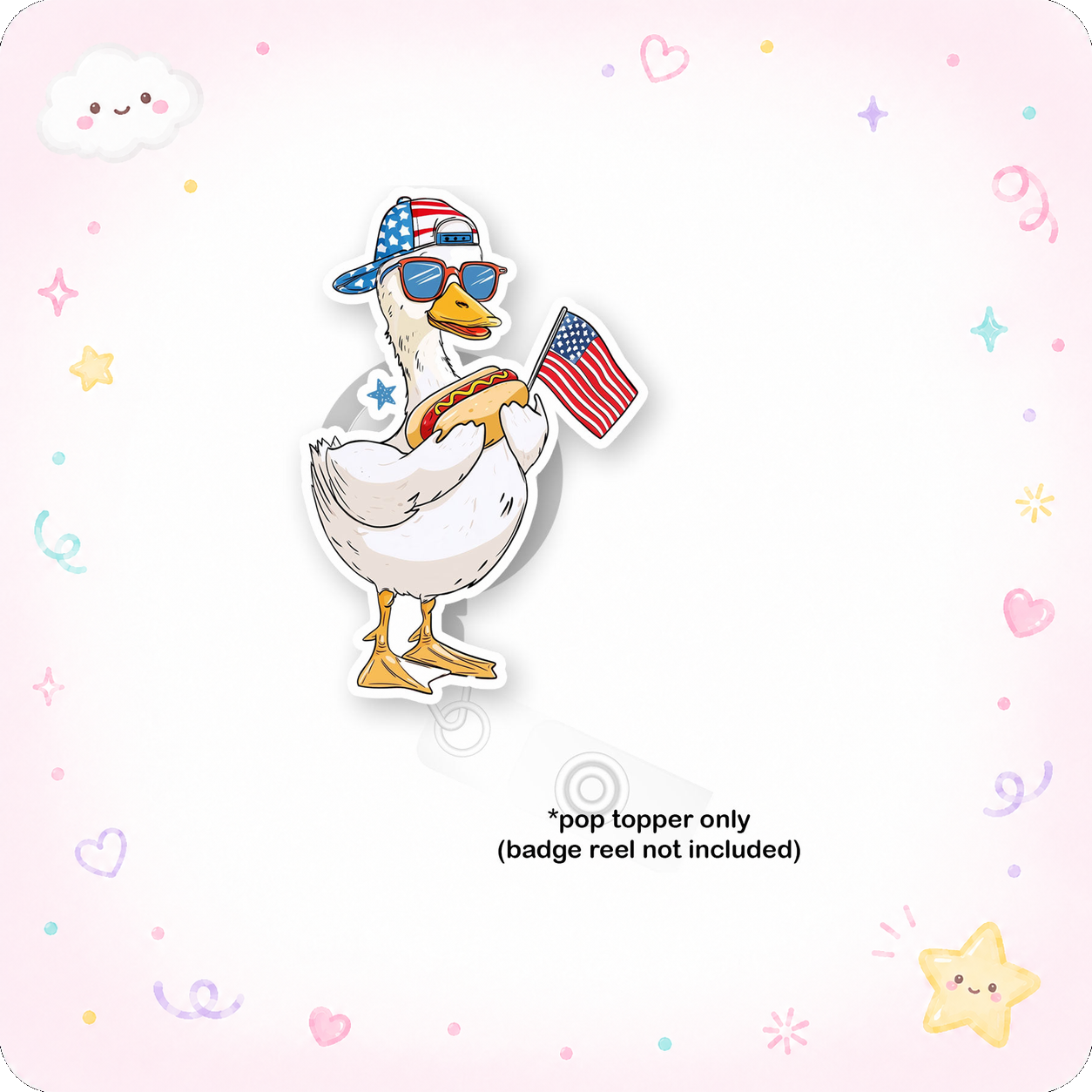 Hotdog Goose Picnic Party Pop Topper - - Topperswap