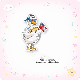 Hotdog Goose Picnic Party Pop Topper