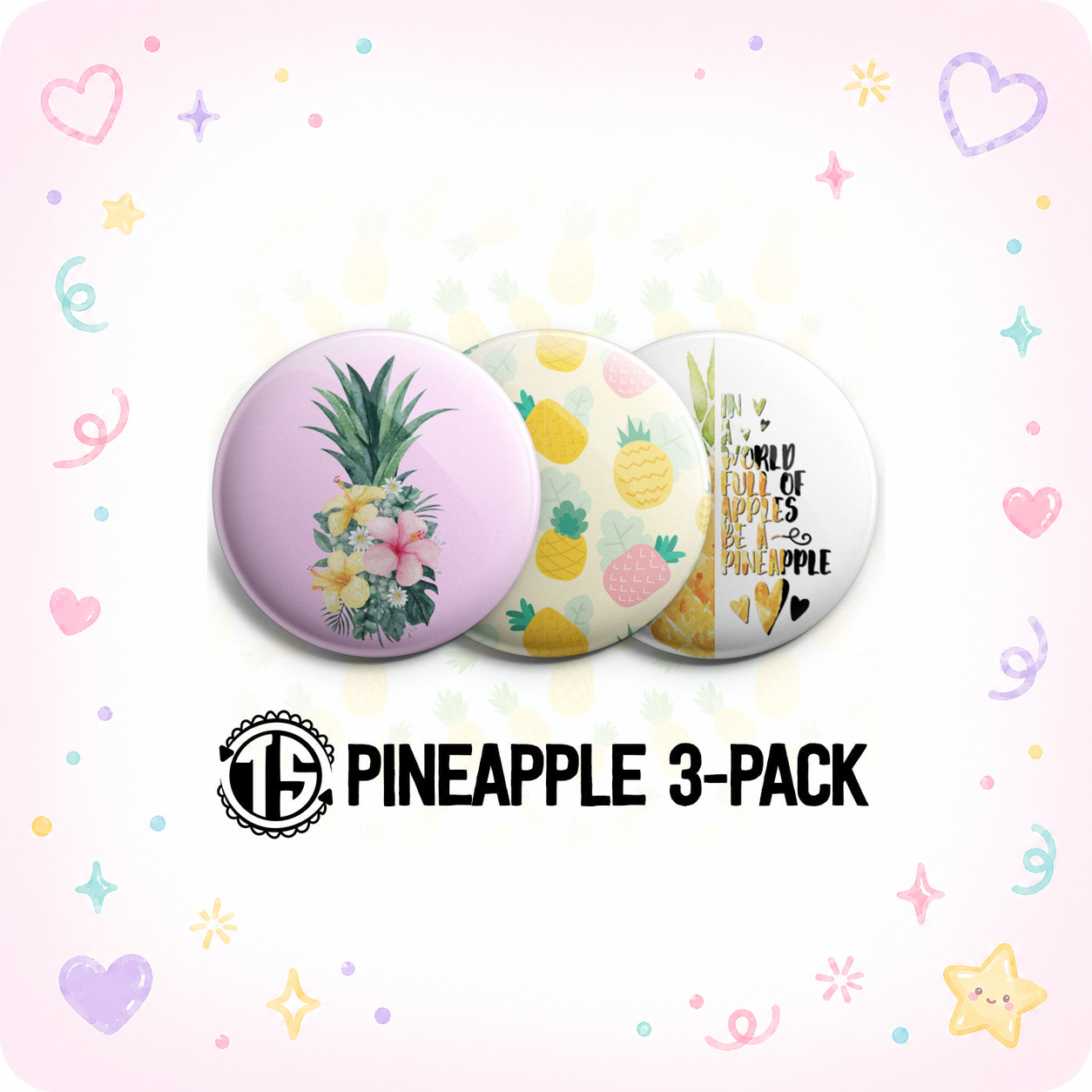 Pineapple 3-Pack (Save 5%) - - Topperswap