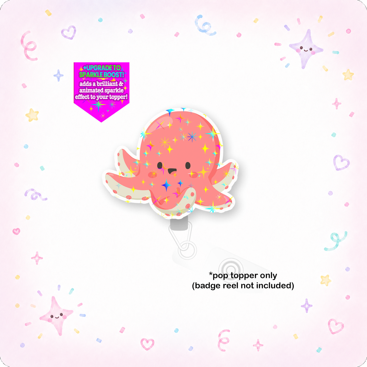 Cuddly Octopus Pop Topper - - Topperswap