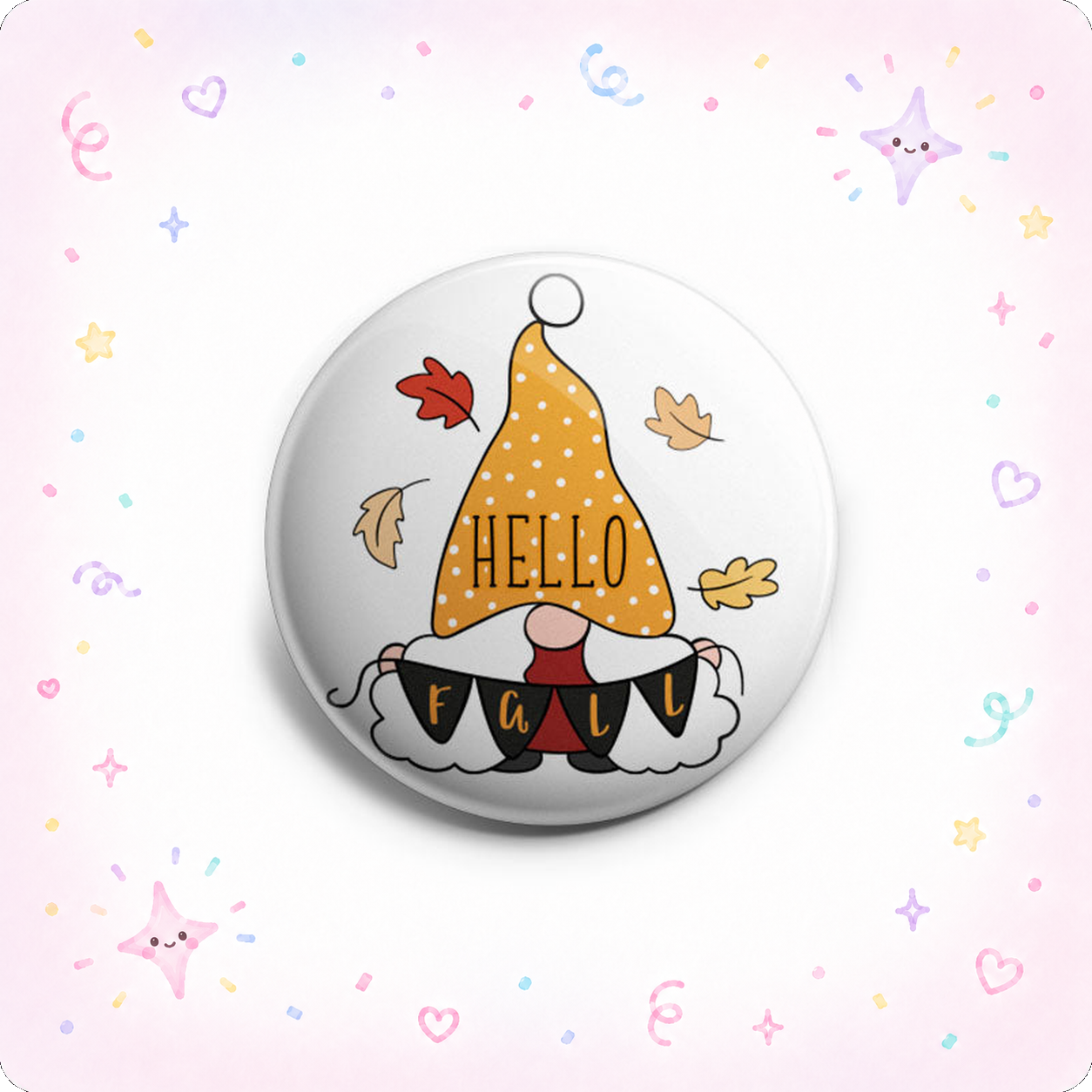 Hello Fall Gnome Topper - - Topperswap
