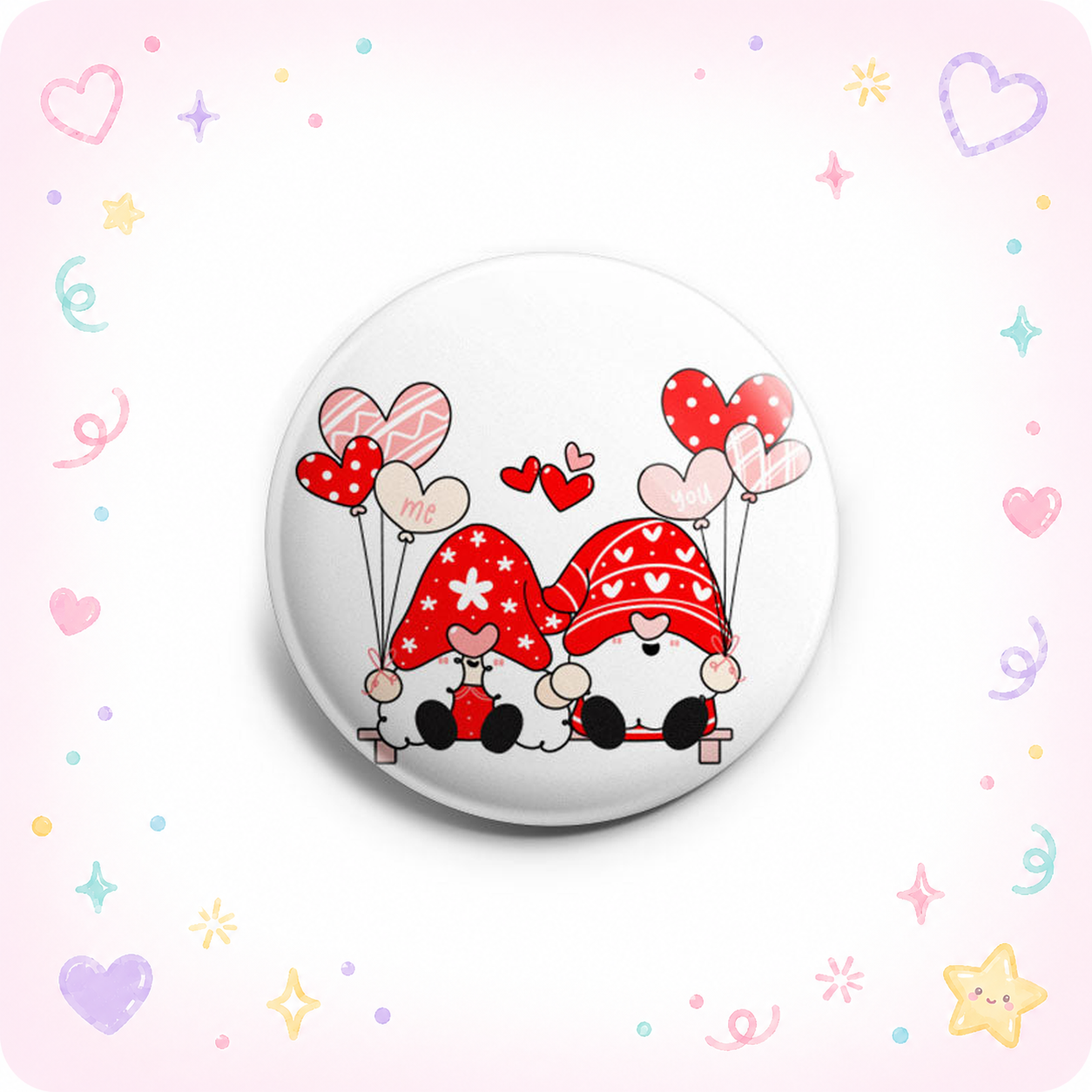Gnome Heart Umbrella Duo Topper - - Topperswap