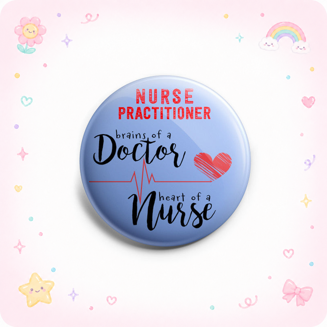 Heart of a Nurse Practitioner Topper - - Topperswap