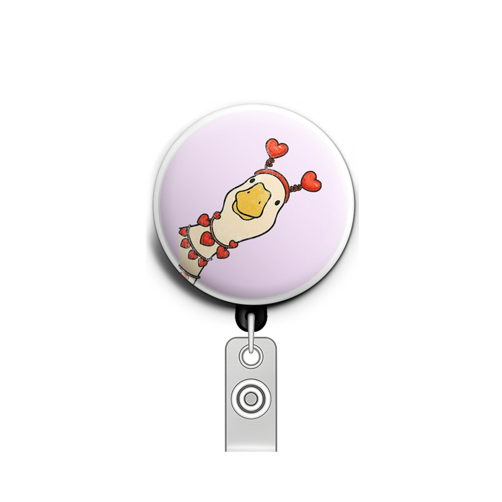 Love Goose Swapfinity Retractable ID Badge Reel - - Topperswap