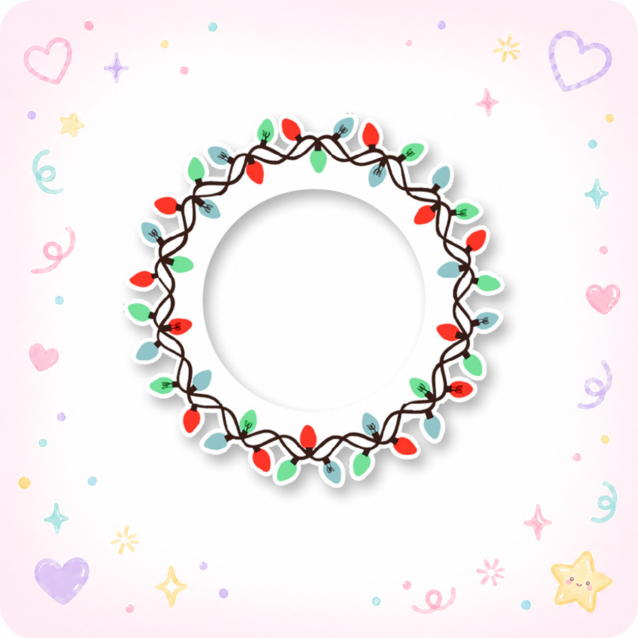 Christmas Lights Swapfinity Swapper Frame - - Topperswap