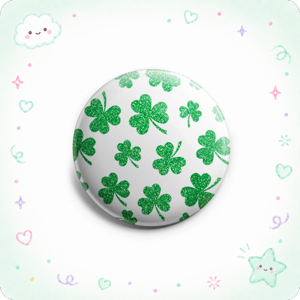 Shamrock Glitter Topper - Vault - - Topperswap